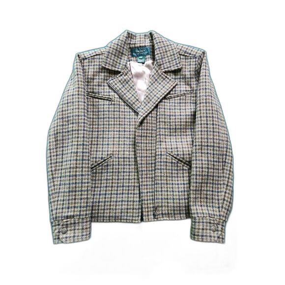Lauren Ralph Lauren Womens Blazer Wool 4 Academia Preppy Old Money Plaid - Picture 1 of 8